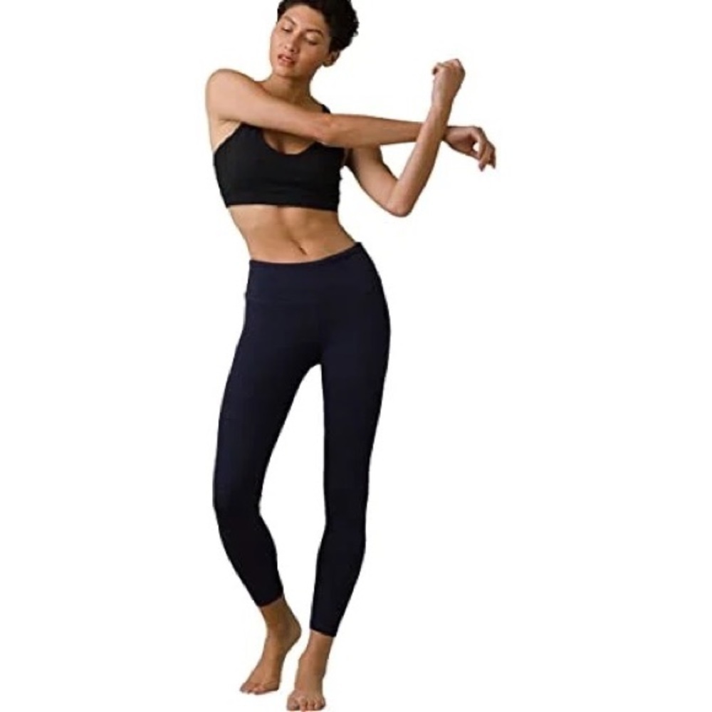 (AA4) prAna Women's Standard Pillar 7/8 Legging, Nautical‎ Stripe, Size S, NWT